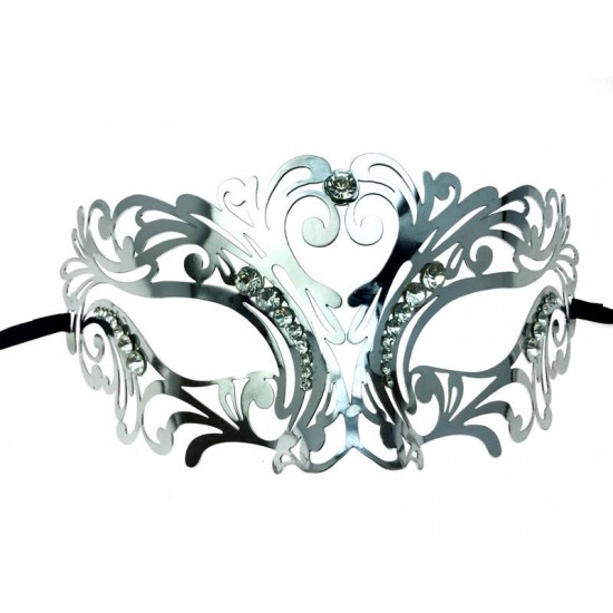 Silver Filigree Masquerade Mask