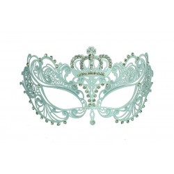 White Crown Filigree Masquerade Mask White Crown Filigree Masquerade Mask