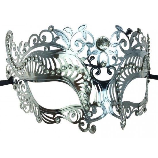 Silver Filigree Masquerade Mask