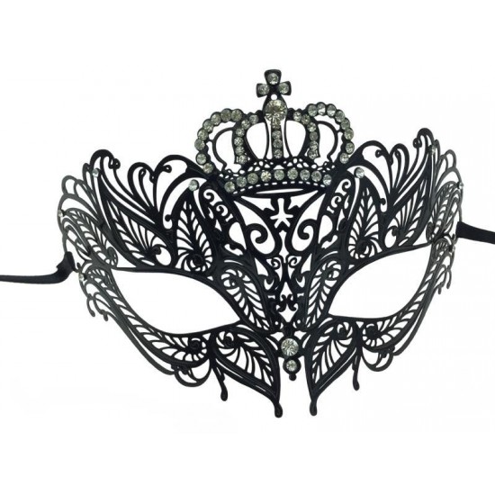 Black Crown Filigree Mask