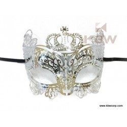 Silver Crown Filigree Mask Silver Crown Filigree Mask