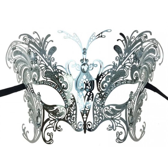 Silver Filigree Crown Mask
