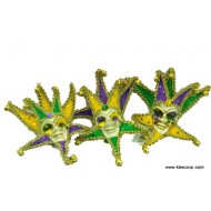 Mardi Gras Jester Mask Magnets - Assorted Mardi Gras Jester Mask Magnets - Assorted