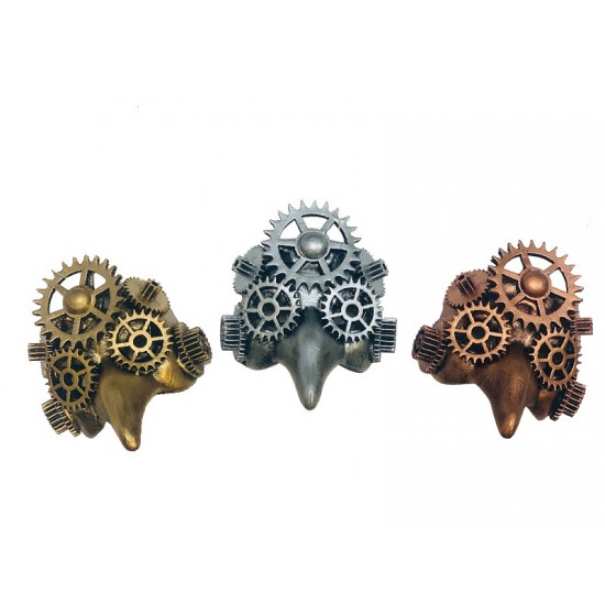 Steampunk Gear Long Nose Mask Magnets - Assorted Steampunk Gear Long Nose Mask Magnets - Assorted