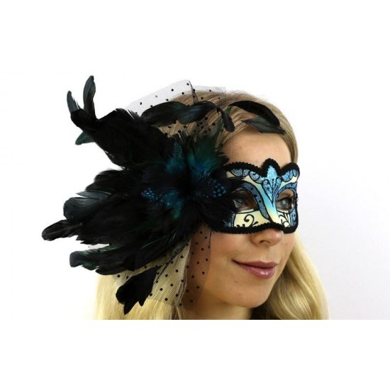 Ventian mask with feahter