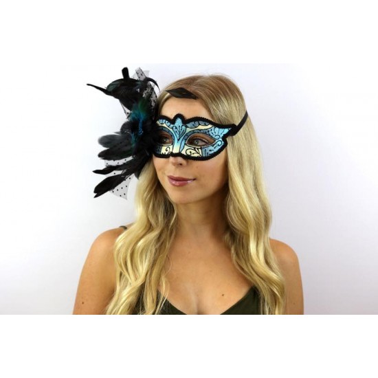 Ventian mask with feahter