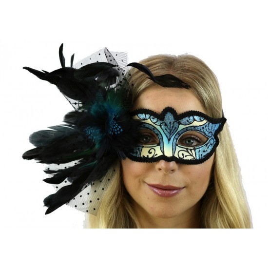 Ventian mask with feahter