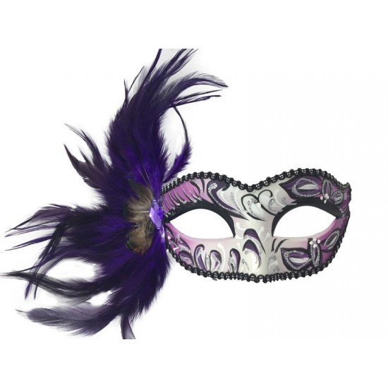 Feather Masquerade Masks - Assorted