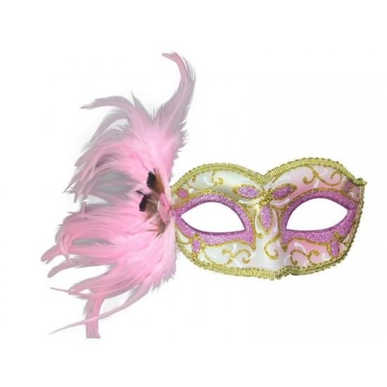 Feather Masquerade Mask - Assorted