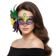 Mardi Gras Feather Mask