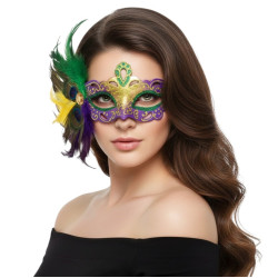 Mardi Gras Feather Mask