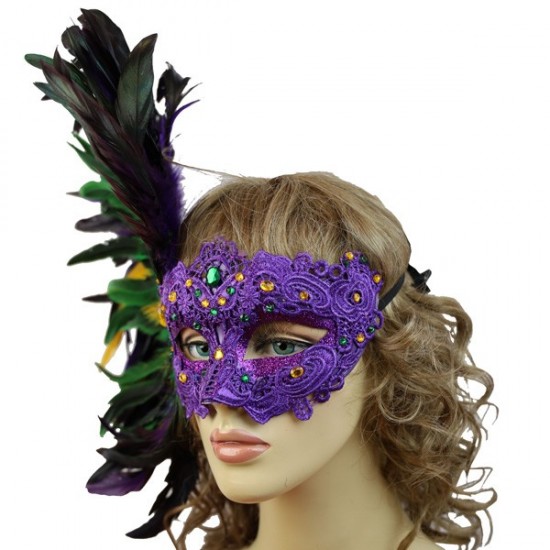Mardi Gras Carnival Feather Mask Mardi Gras Carnival Feather Mask