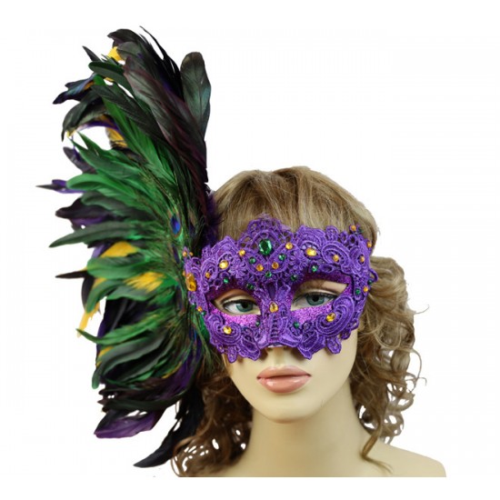 Mardi Gras Carnival Feather Mask Mardi Gras Carnival Feather Mask