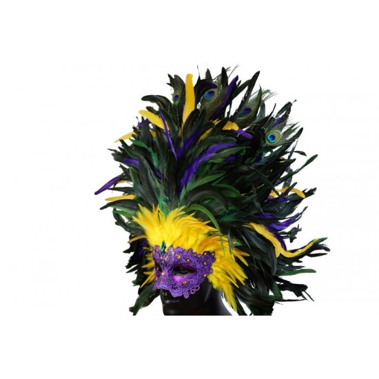Mardi Gras Carnival Feather Mask Mardi Gras Carnival Feather Mask