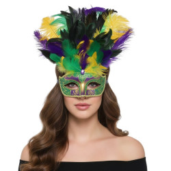 Mardi Gras Feather Mask