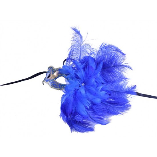 Blue Feather Mask