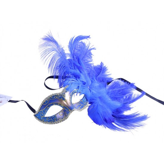 Blue Feather Mask