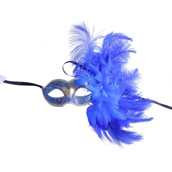 Blue Feather Mask
