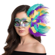 Mardi Gras Feather Mask