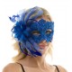 Blue Lace Fascinator Mask