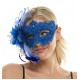 Blue Lace Fascinator Mask