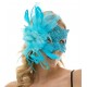 Sky Blue Lace Fascinator Mask