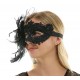 Black Fascinator Mask Black Fascinator Mask
