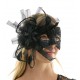 Black Fascinator Mask Black Fascinator Mask