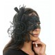 Black Gemstone Fascinator Mask
