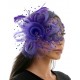 Purple Gemstone Fascinator Mask