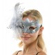 Silver Fascinator Mask