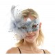 Silver Fascinator Mask