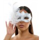 White Fascinator Mask White Fascinator Mask