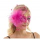 Hot Pink Crown Fascinator Mask