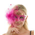 Hot Pink Crown Fascinator Mask