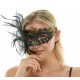 Black Crown Fascinator Mask