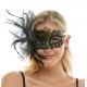 Black Crown Fascinator Mask