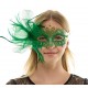 Green Crown Fascinator Mask Green Crown Fascinator Mask