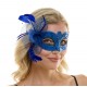 Blue Fascinator Mask
