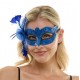 Blue Fascinator Mask