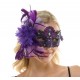Purple Lace Fascinator Mask