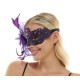 Purple Lace Fascinator Mask