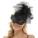 Black Lace Fascinator Mask