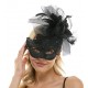 Black Lace Fascinator Mask