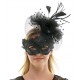 Black Lace Fascinator Mask