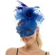 Blue Lace Fascinator Mask