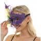 Mardi Gras Lace Mask with Feathers Mardi Gras Lace Mask with Feathers