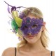 Mardi Gras Lace Mask with Feathers Mardi Gras Lace Mask with Feathers