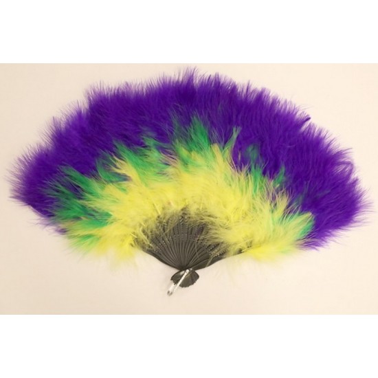 Mardi Gras Feather Fan