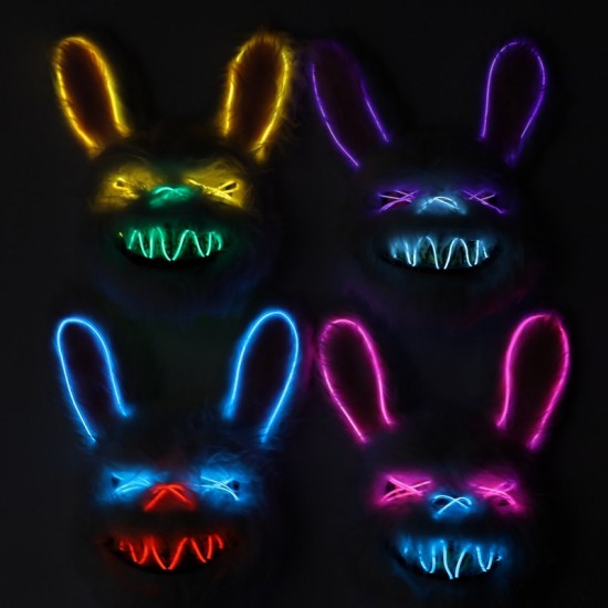 Light-Up Bunny Mask - Assorted Light-Up Bunny Mask - Assorted